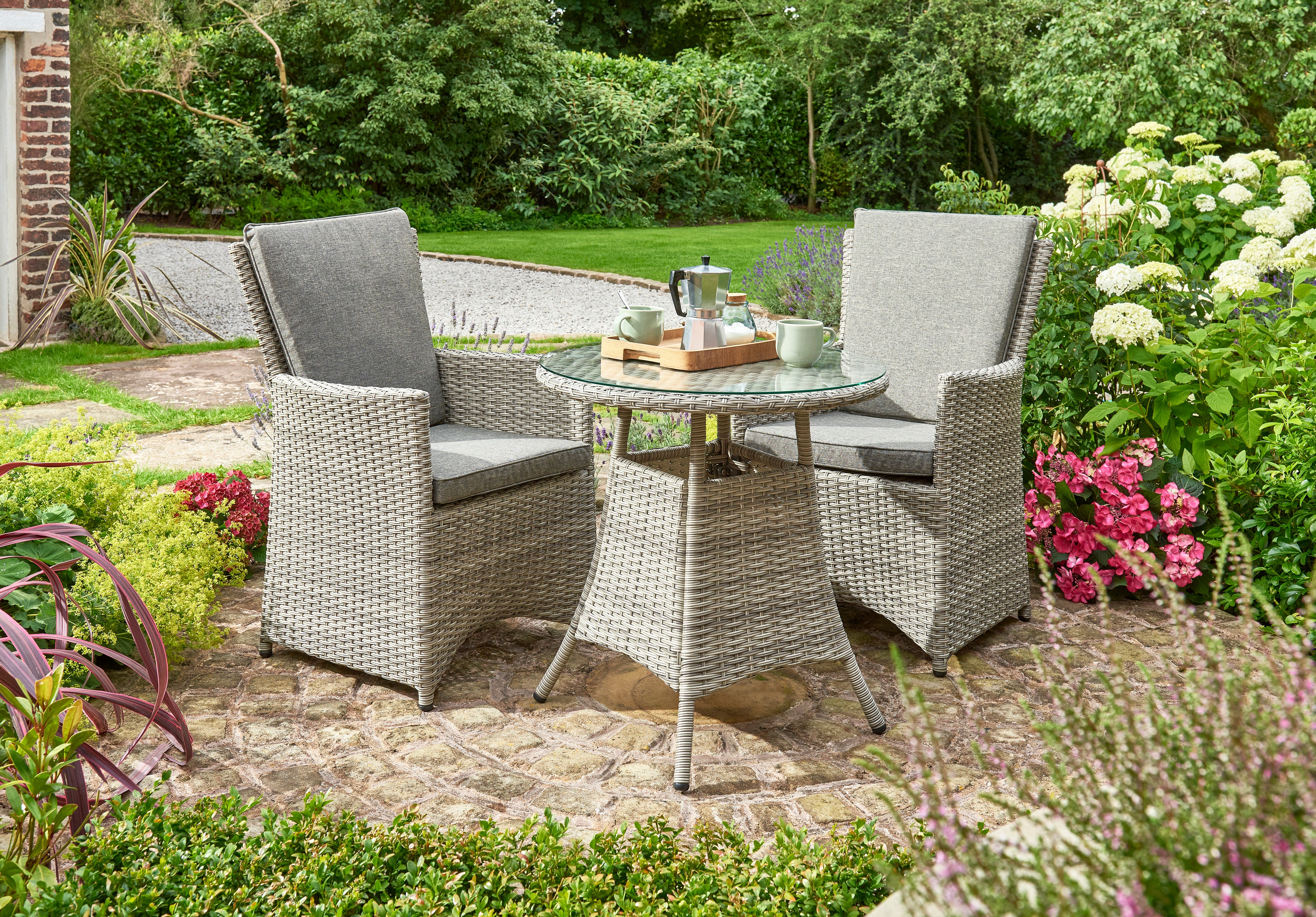 Norfolk Leisure Burnham XL Two Seater Weave Bistro Set