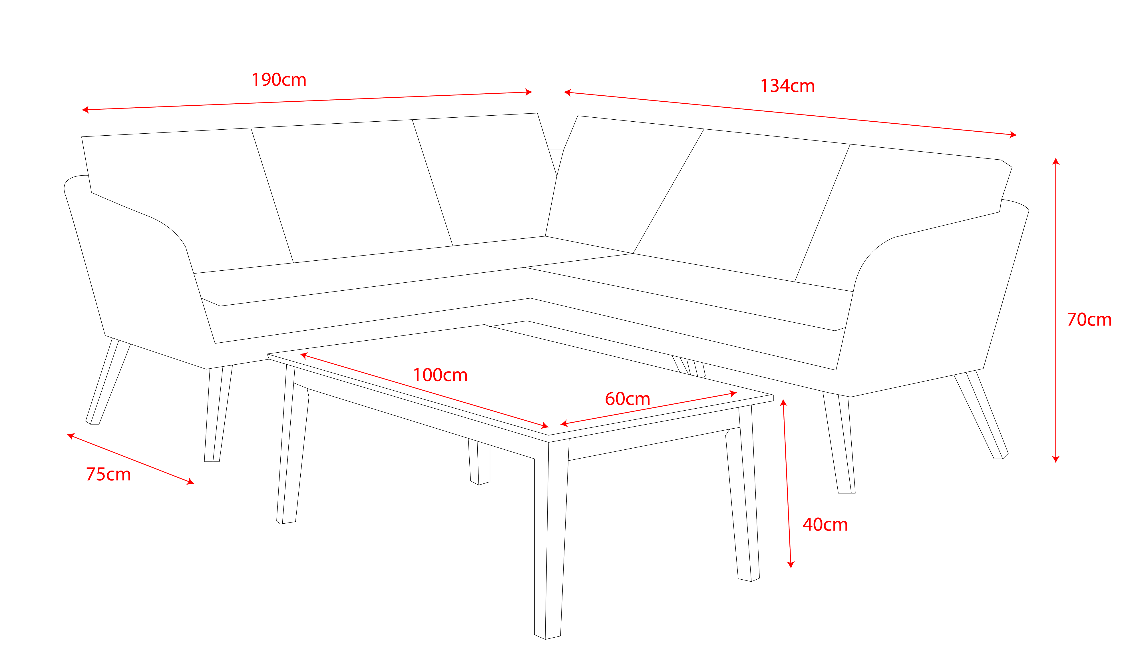 Norfolk Leisure Chedworth Corner Set