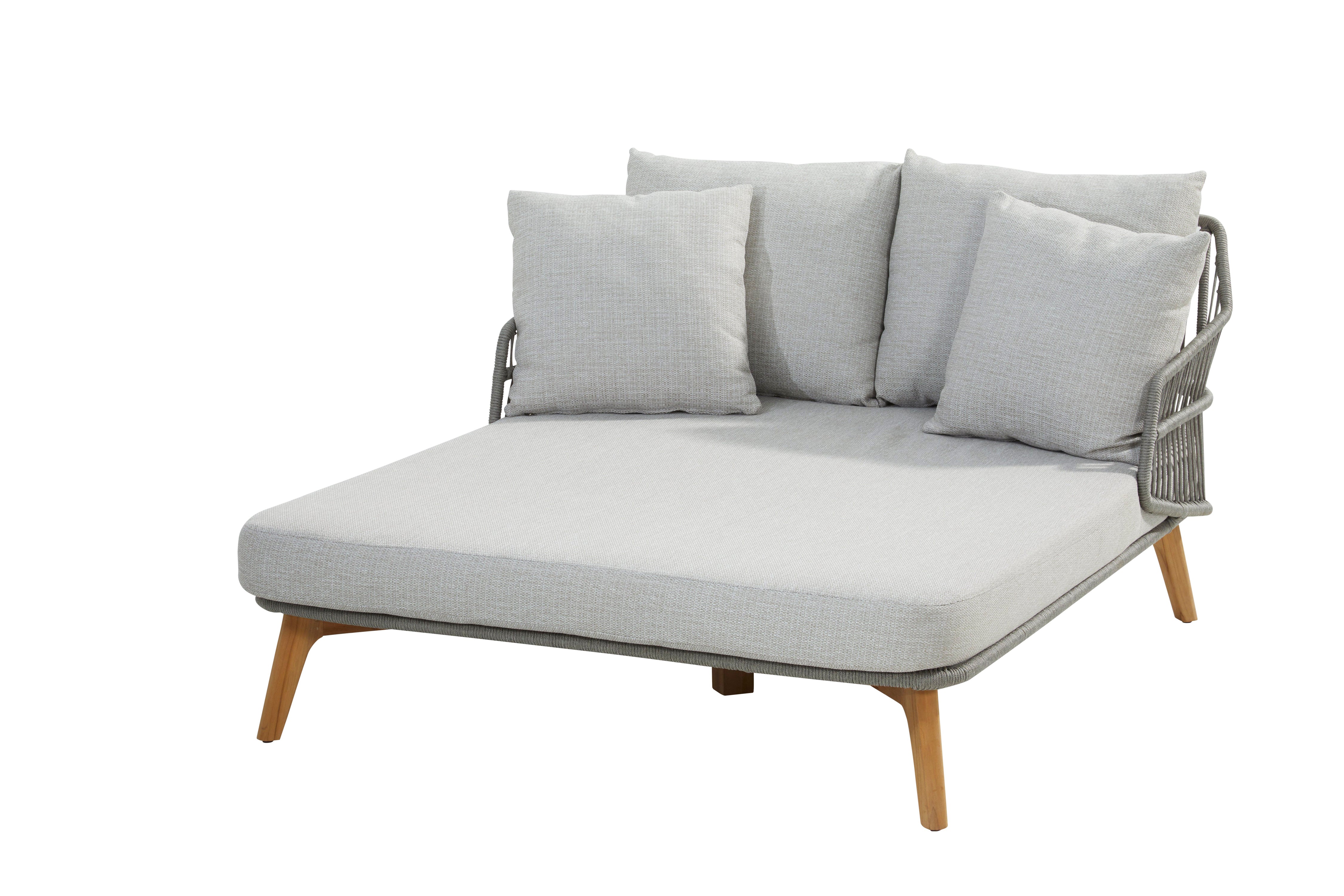 4 Seasons Outdoor Ancora Double Daybed with Cushions - Rope Design