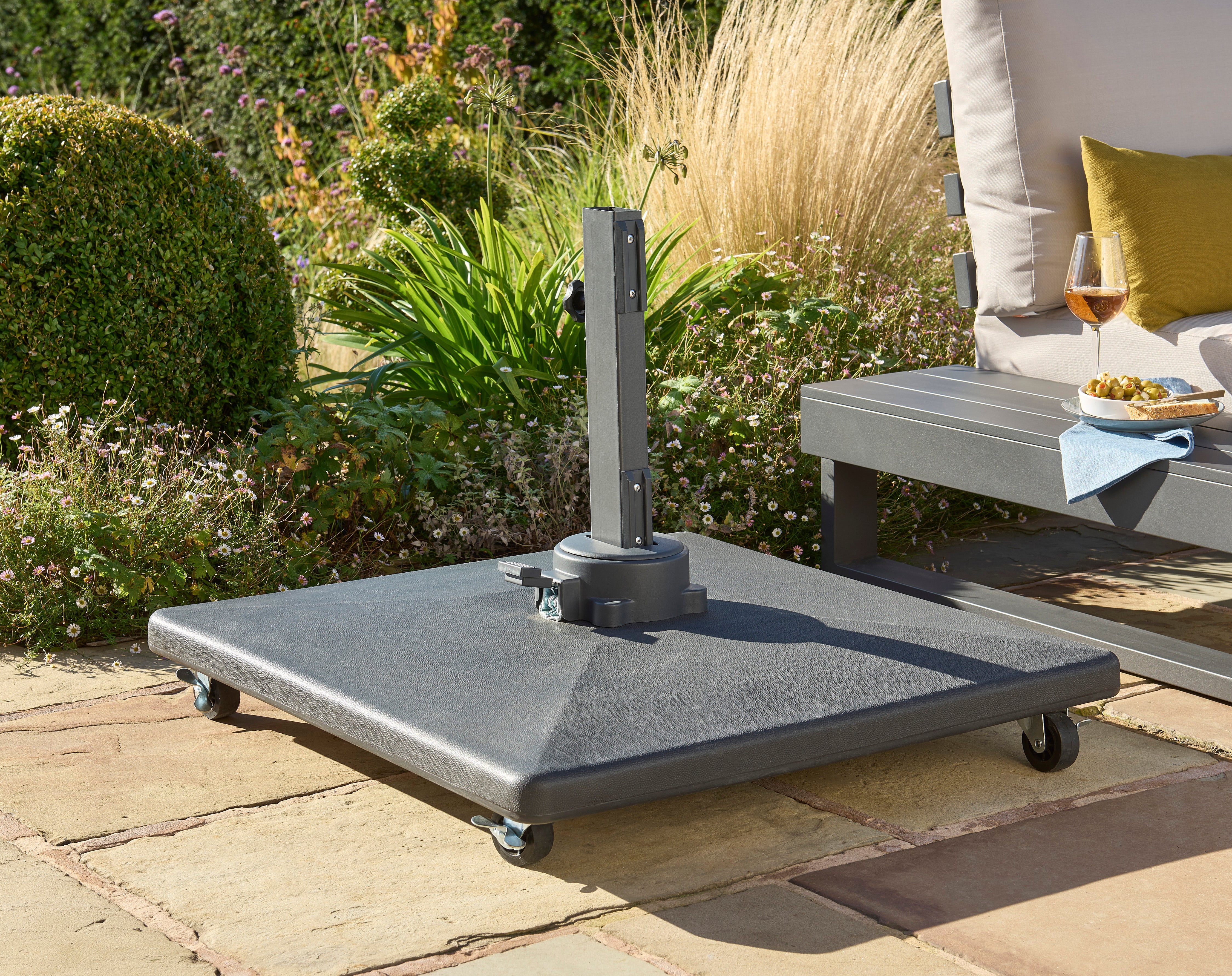 Norfolk Leisure Royce 70kg Plastic Covered Concrete Base with Wheels