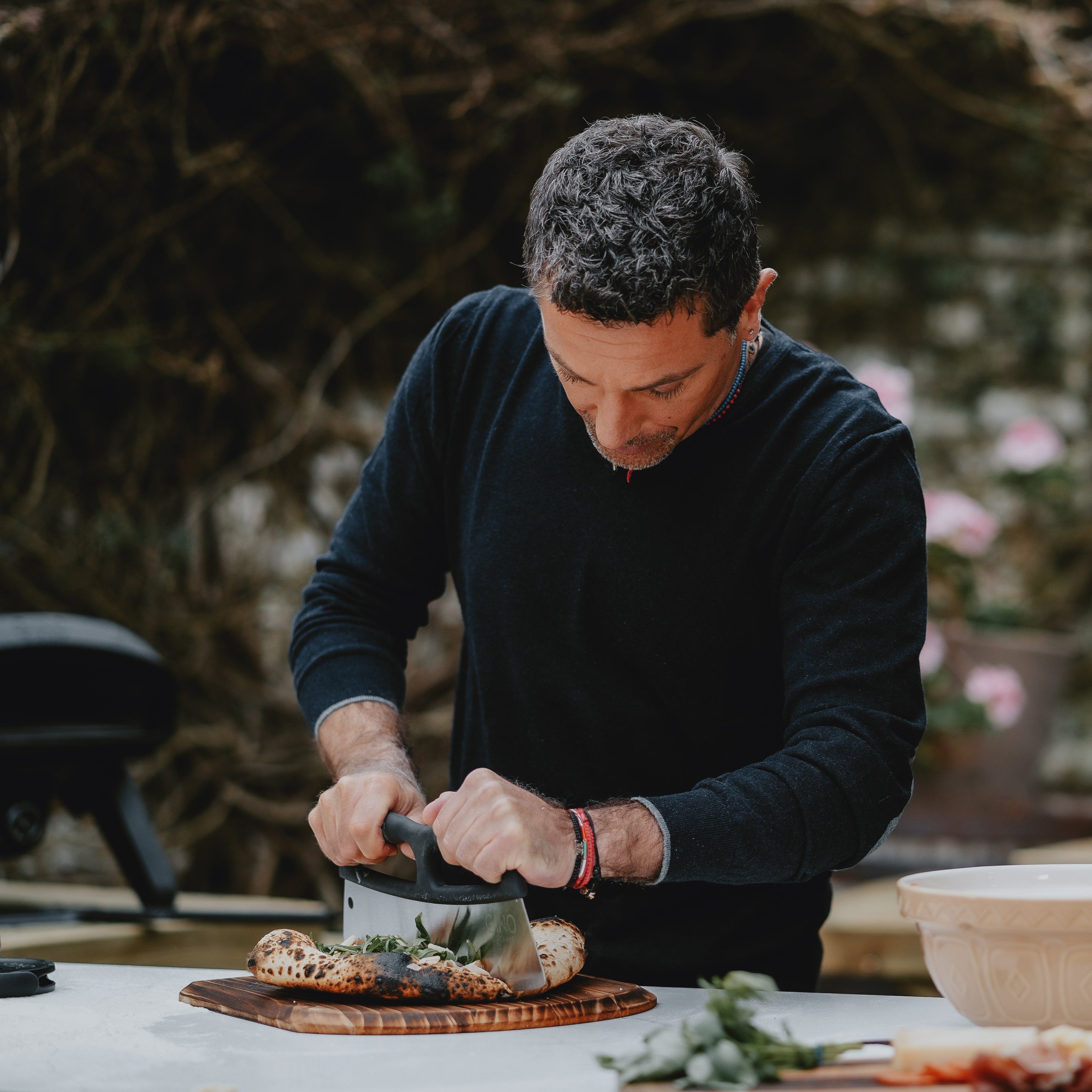 Rocker Style Pizza Cutter