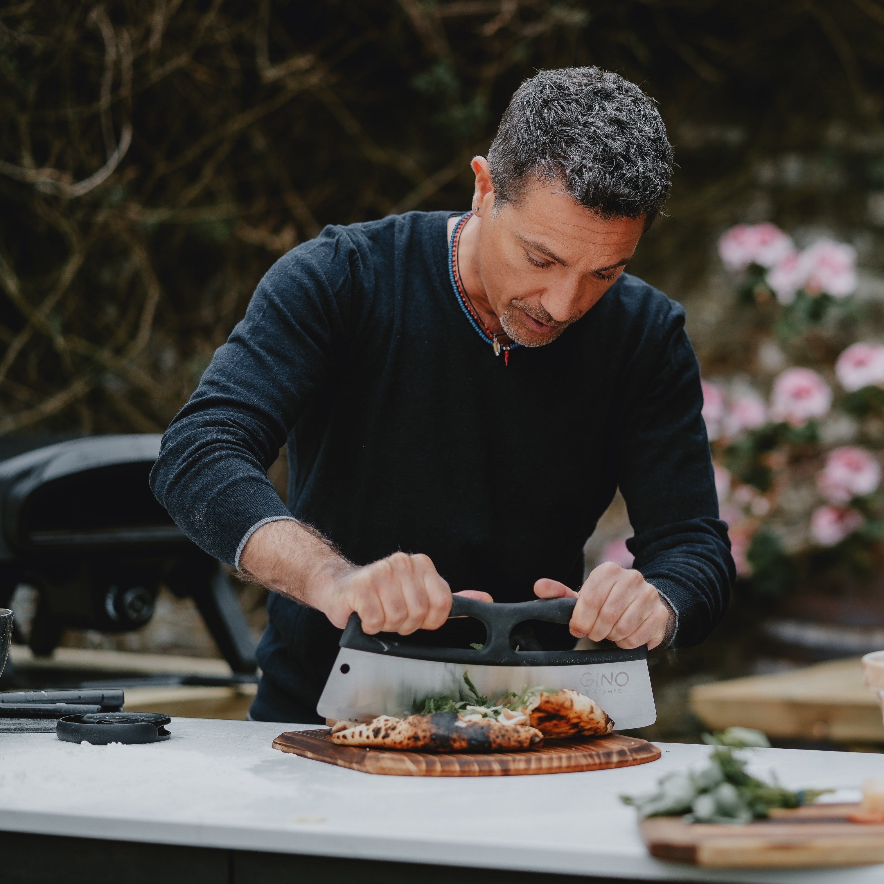 Rocker Style Pizza Cutter