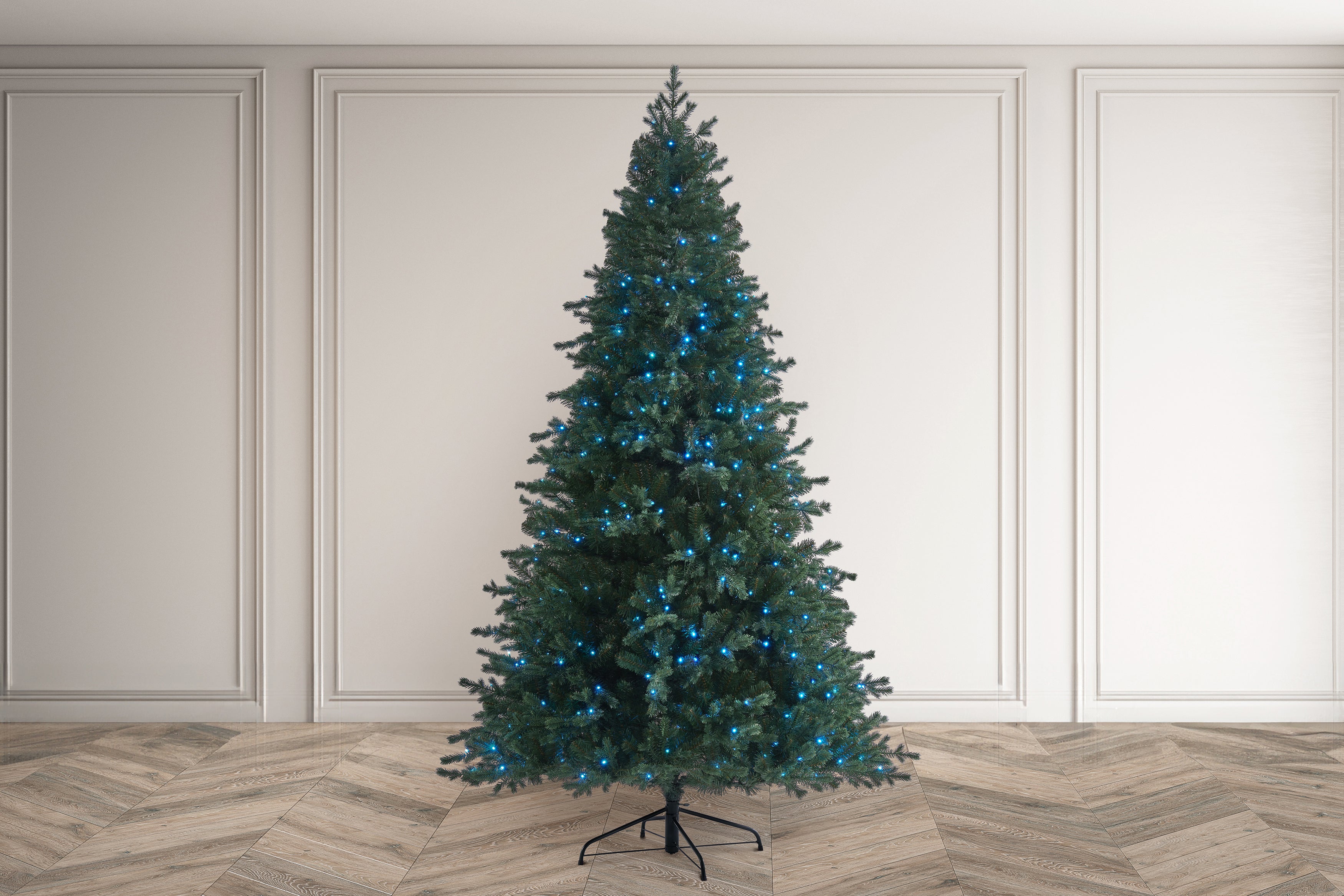 Bosk 6.5ft Anderwood Pine Artificial Christmas Tree with 350 RGB Digital LED Lights
