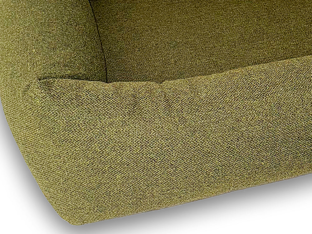 Bolster Rectangular Orthopaedic Dog Bed Available in 3 Sizes - Orkney Woodland Green