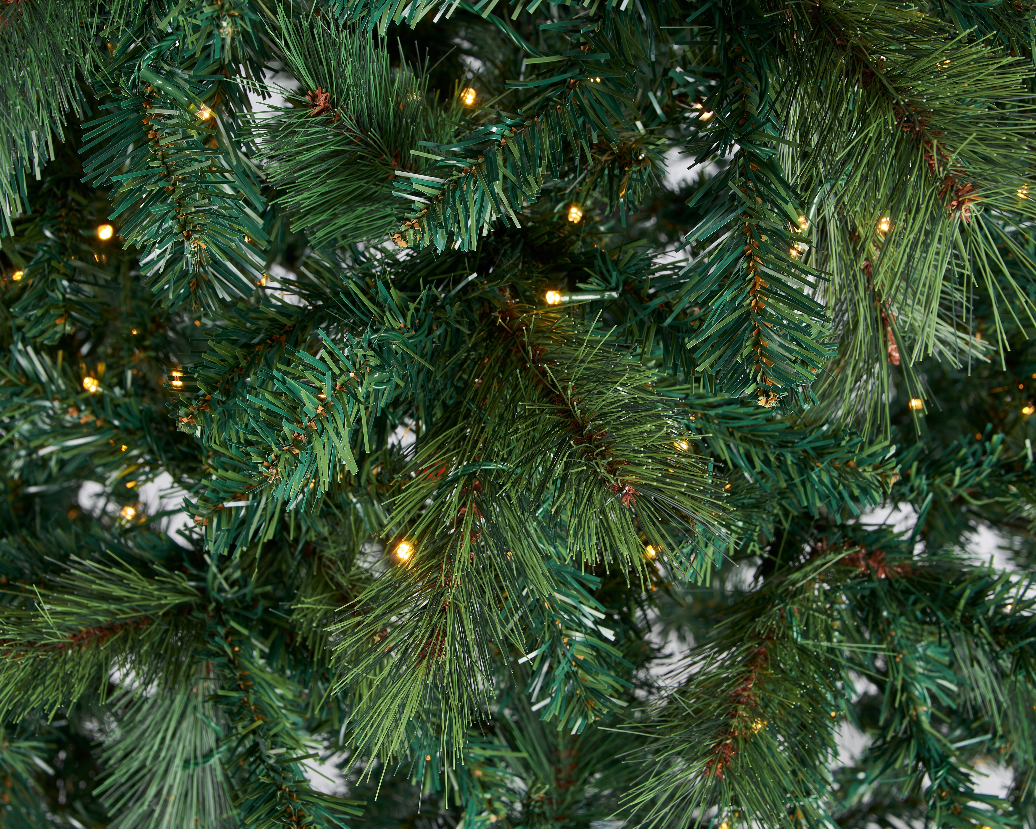 Bosk Burlingham Bristle Spruce Artificial Christmas Tree with Warm White and Multi Colour Lights
