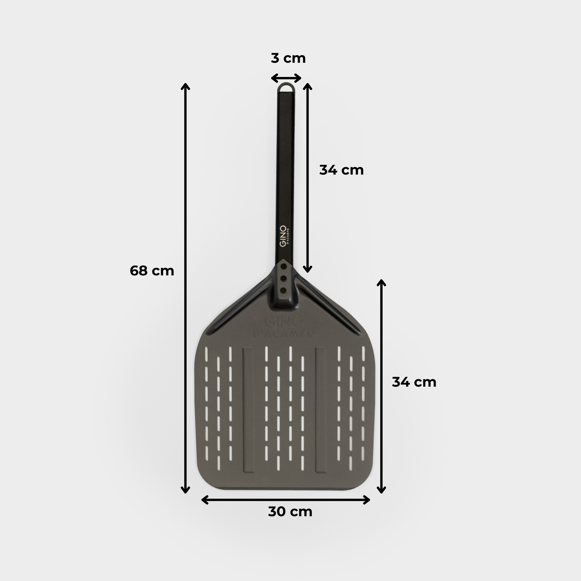 12" Perforated Pizza Peel