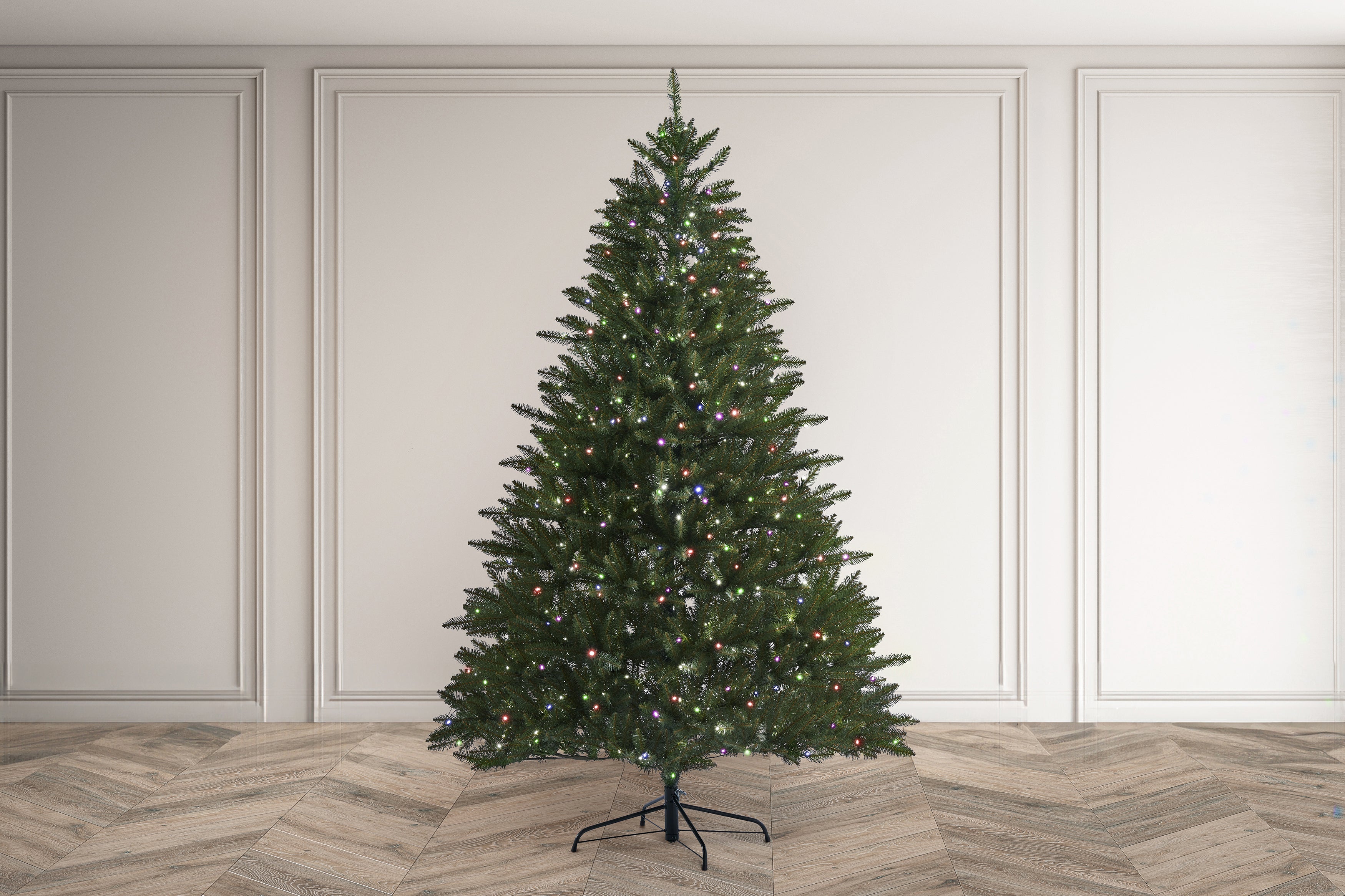 Bosk Pre Lit Glenmore Spruce Artificial Christmas Tree with LED Lights