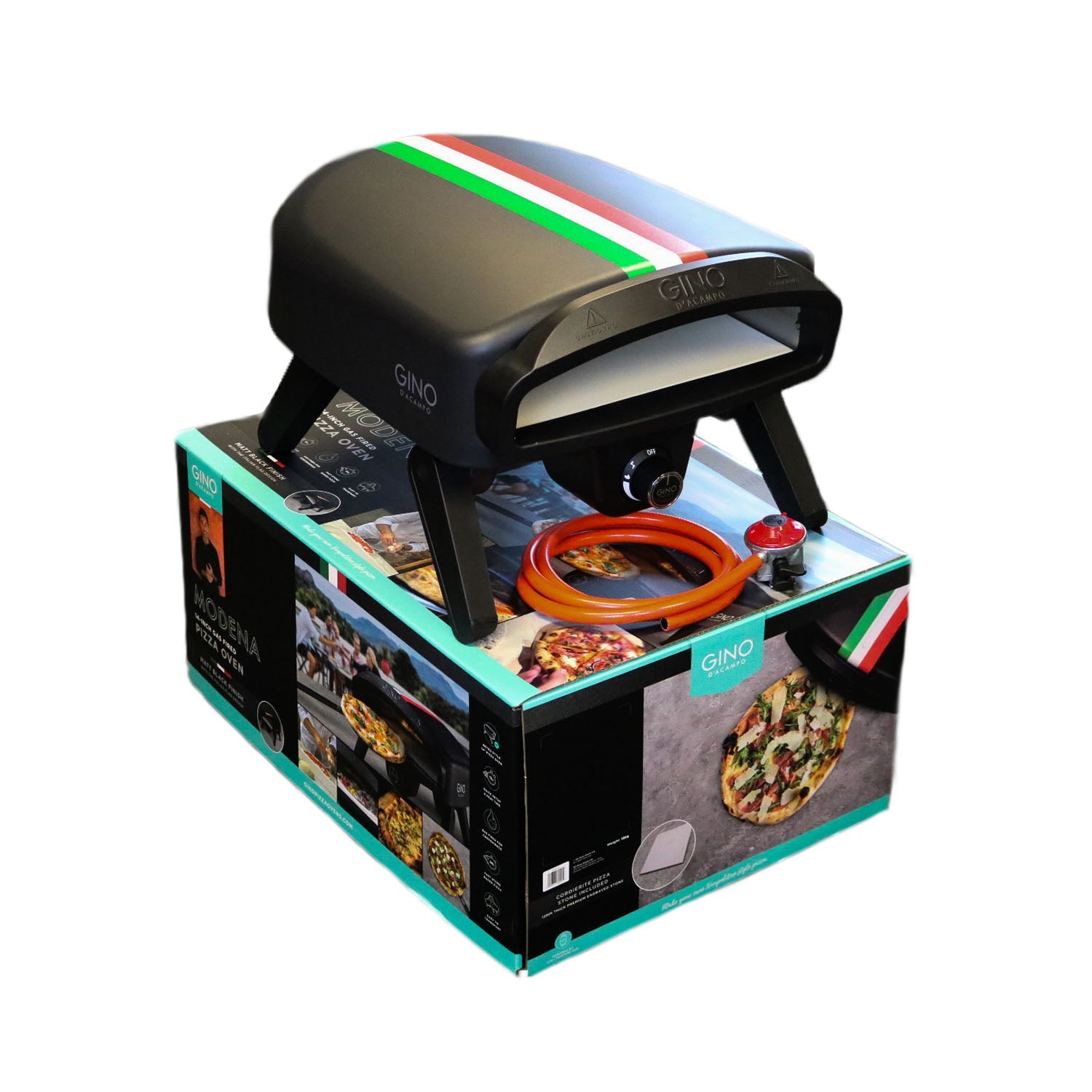 Gino D'Acampo Modena - 14" Gas Fired Pizza Oven