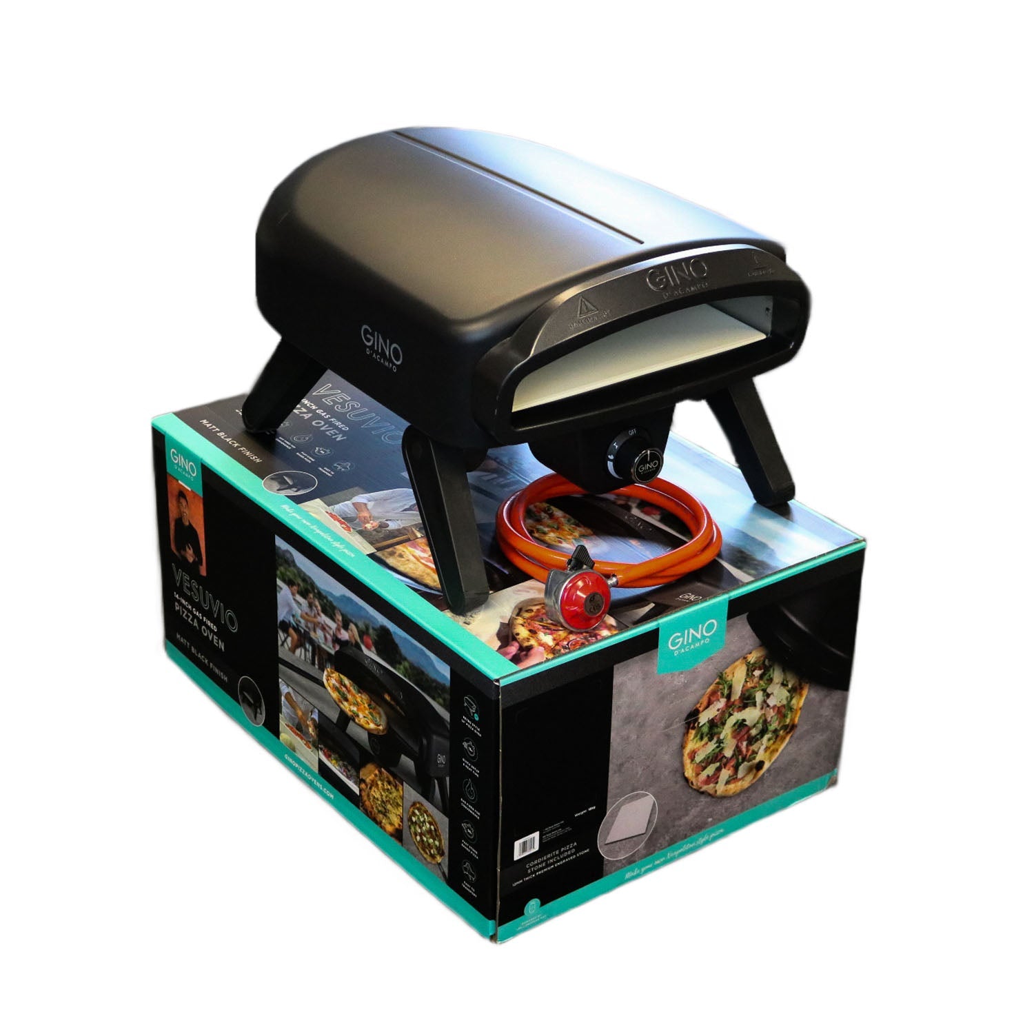 Gino D'Acampo Vesuvio - 14" Gas Fired Pizza Oven