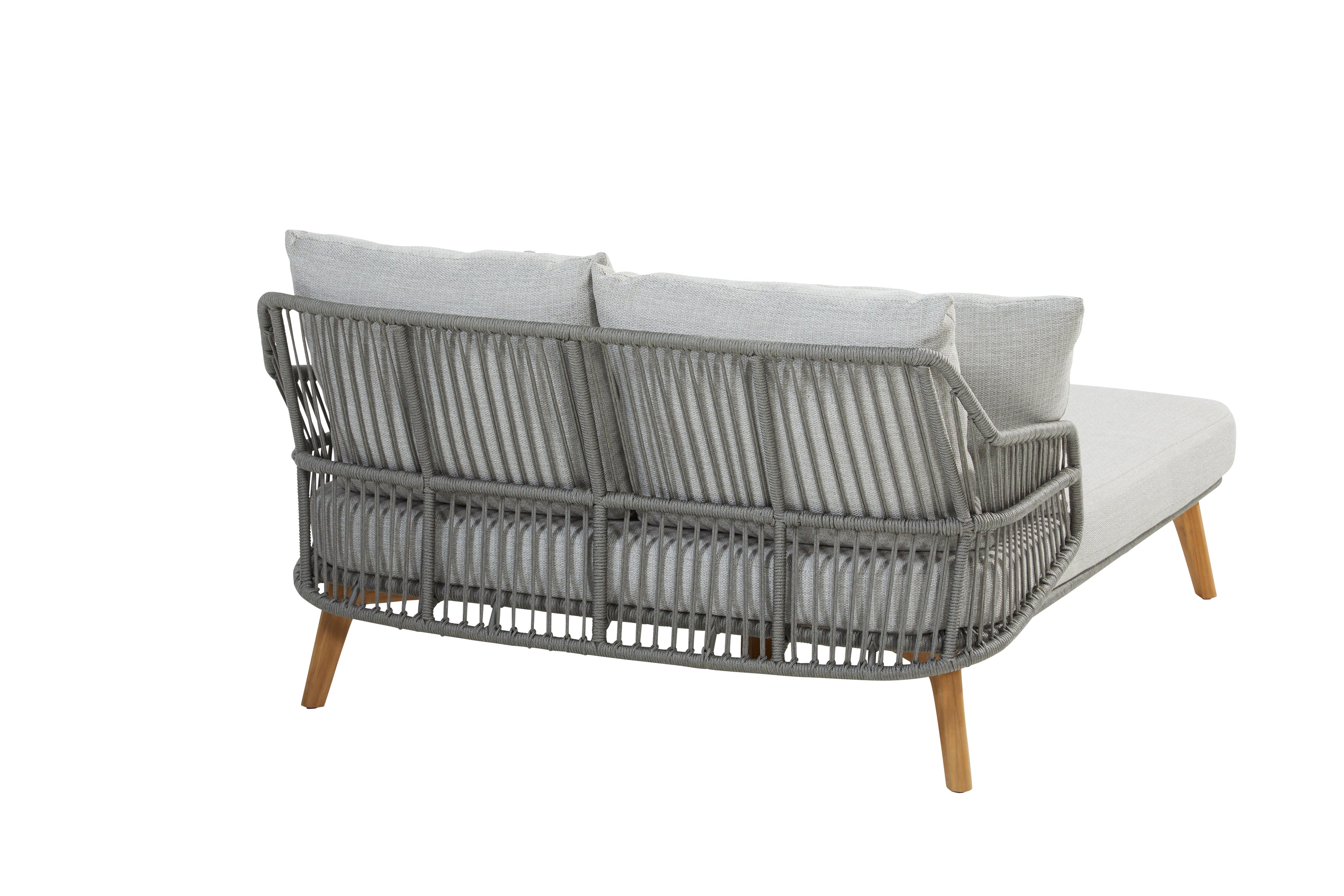 4 Seasons Outdoor Ancora Double Daybed with Cushions - Rope Design