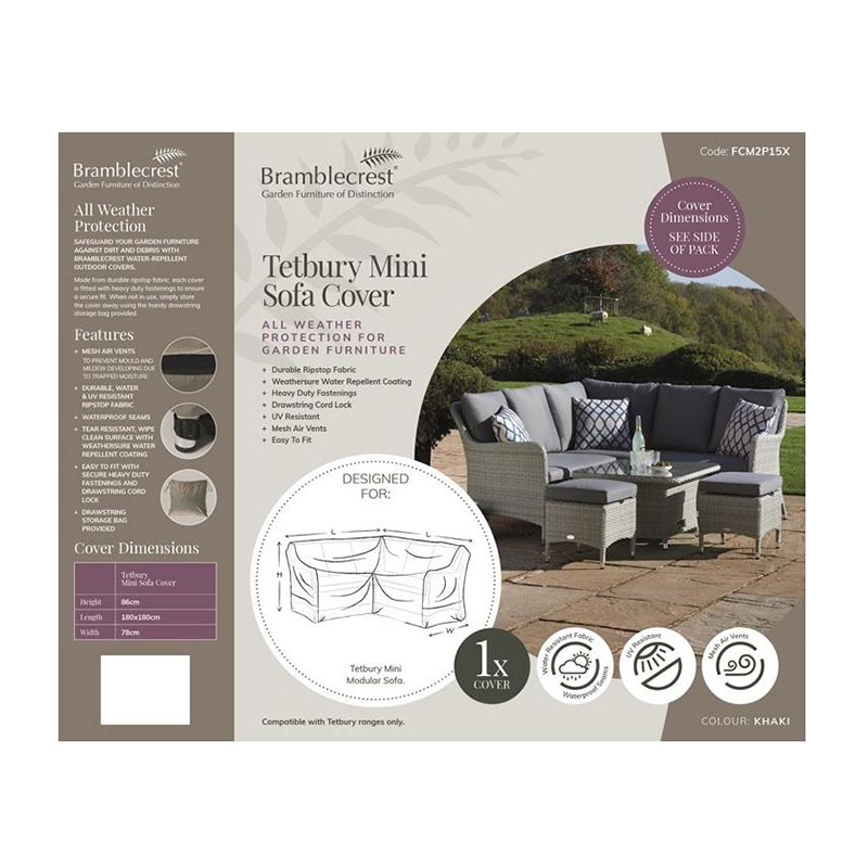 Bramblecrest Tetbury Mini Corner Sofa Cover - FCM2P15X