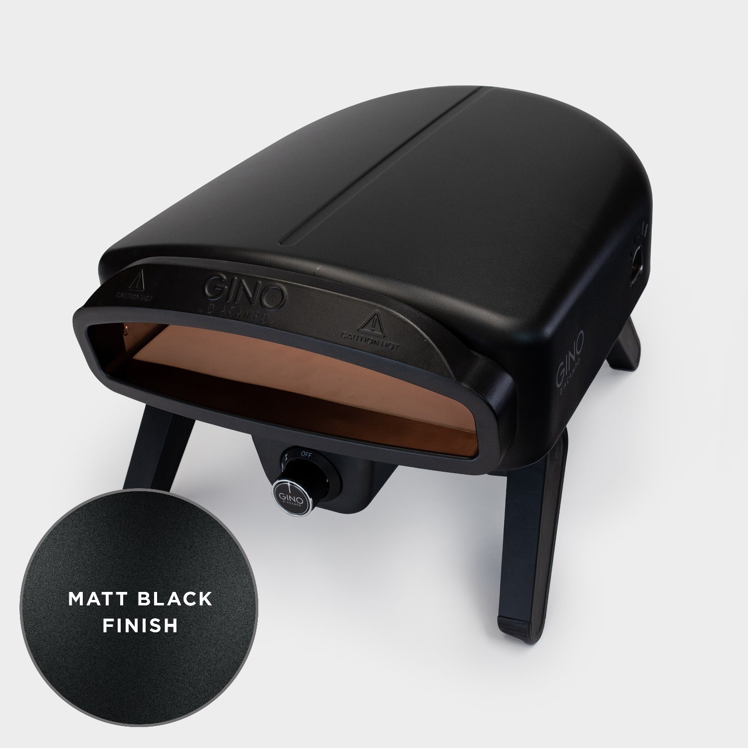 Gino D'Acampo Vesuvio Essential Pizza Oven Kit including Peel - Turner - Brush - Board - Thermomotor - Cutter