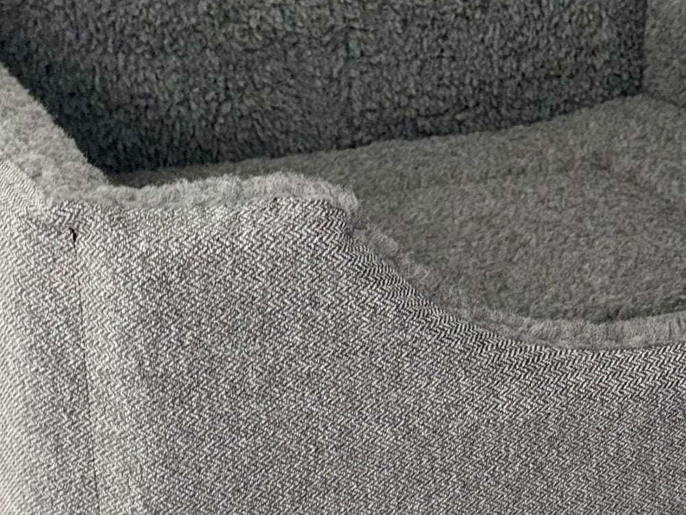 Haven Square Fleece Lined High Sided Luxury Dog Bed 5 Sizes in Orkney Orkney Grey