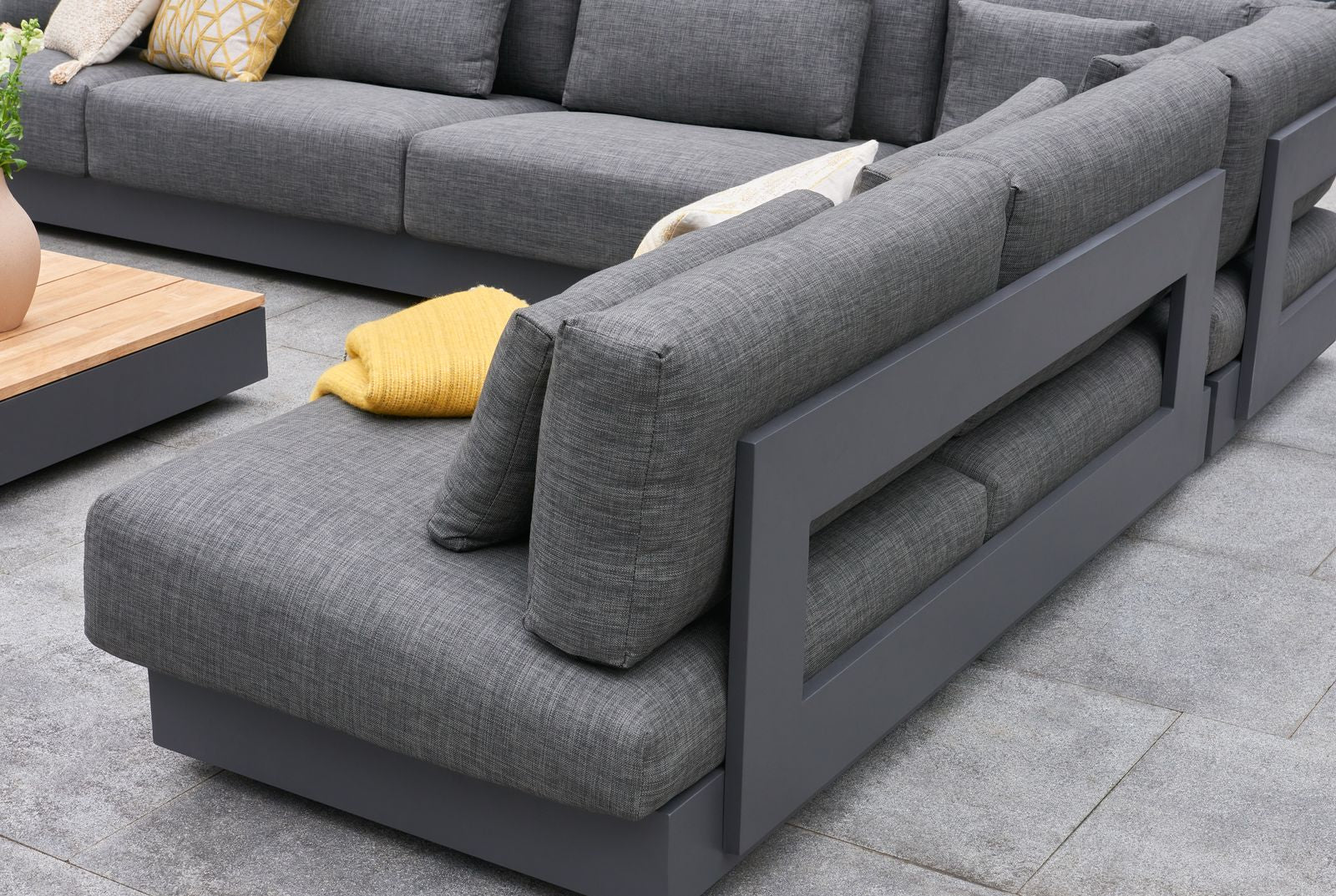 4 Seasons Outdoor Ibiza Corner Modular Set with Side and Coffee Tables