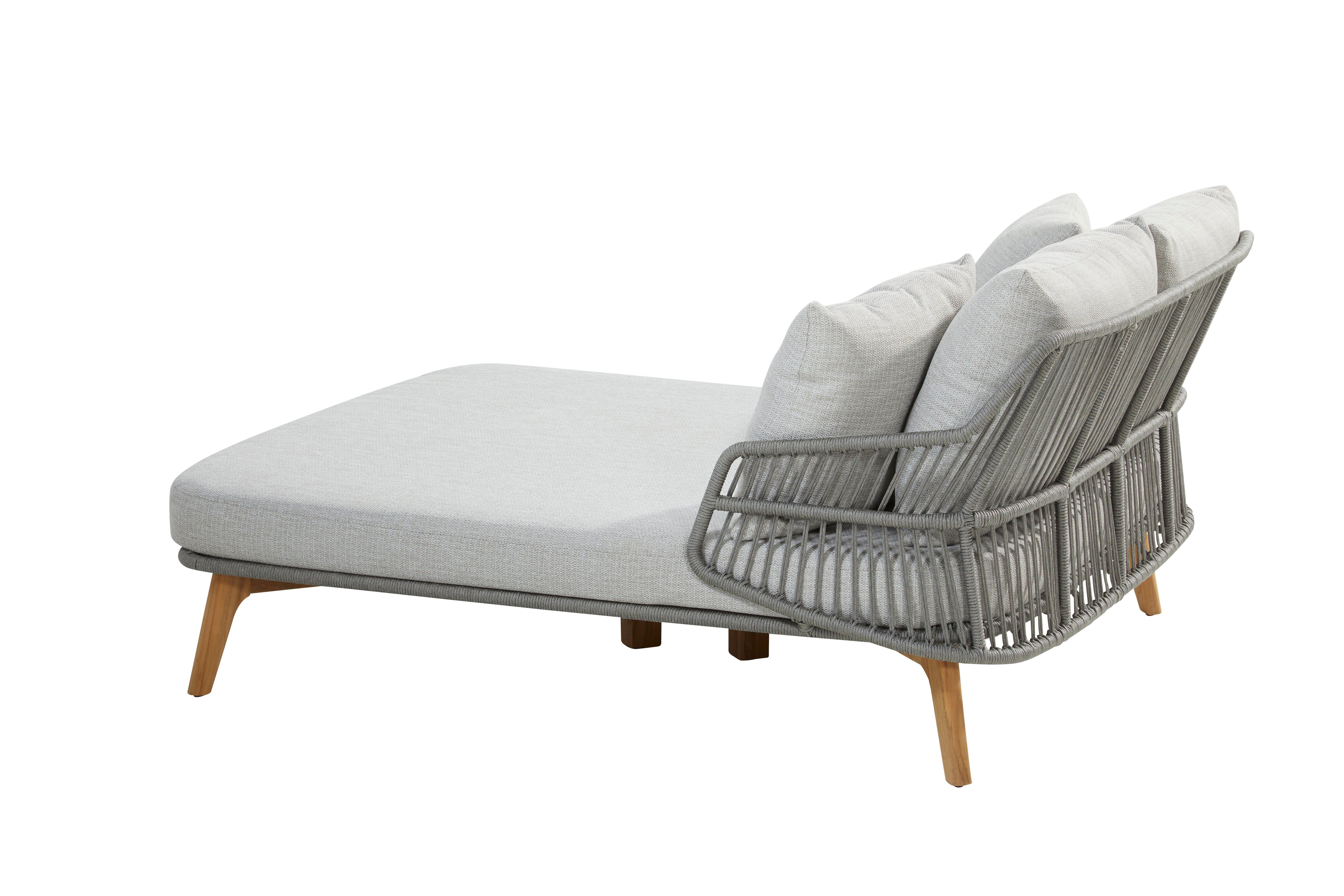 4 Seasons Outdoor Ancora Double Daybed with Cushions - Rope Design