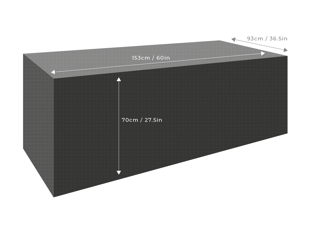 Clearspell Rectangular Garden Table Cover 153cm x 93cm