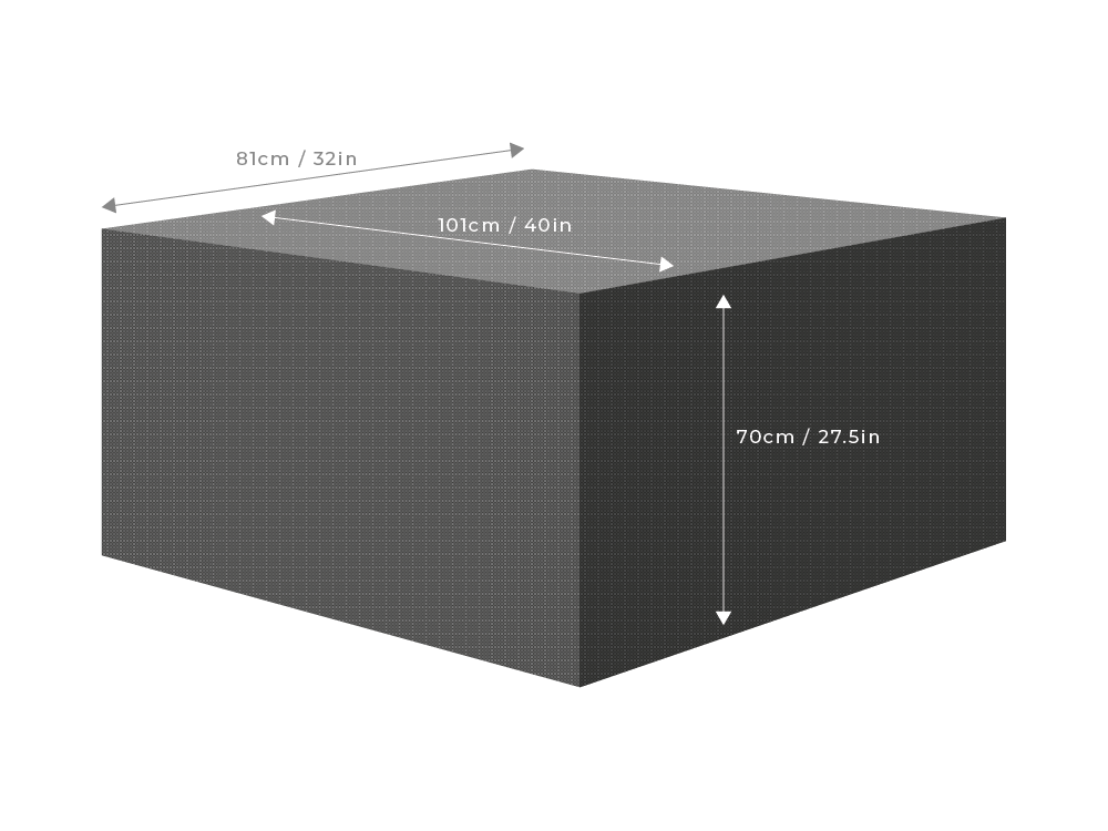 ClearSpell Premium Rectangular Garden Table Cover 100cm to 150cm Fully Waterproof with 2 Year Guarantee