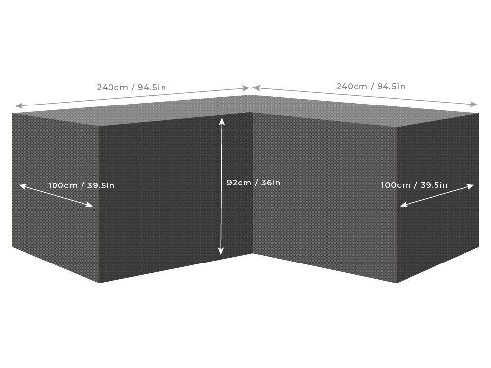 Clearspell Corner Furniture Cover 240cm x 240cm