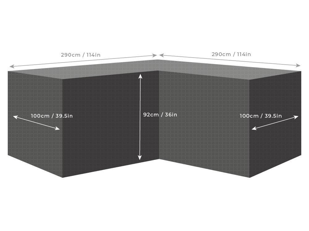 Clearspell Corner Furniture Cover 290cm x 290cm