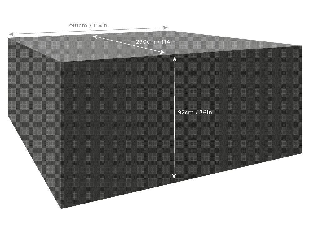 Clearspell Rectangular Furniture Set Cover 290cm x 90cm
