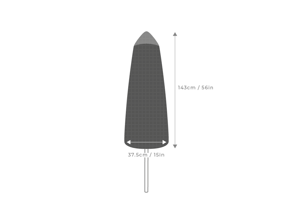 ClearSpell Premium Garden Parasol Cover Small 143cm High - Small