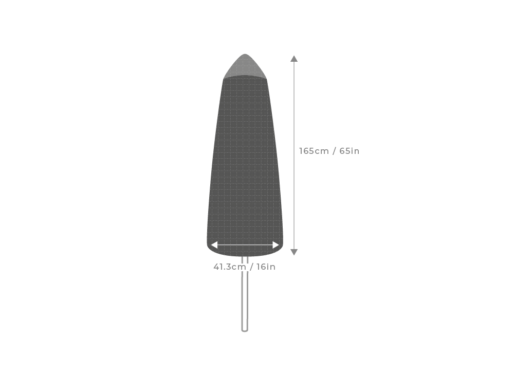 Clearspell Premium Garden Umbrella Cover Medium 165cm High