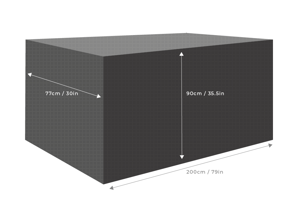 Clearspell Rectangular Furniture Set Cover 200cm x 77cm