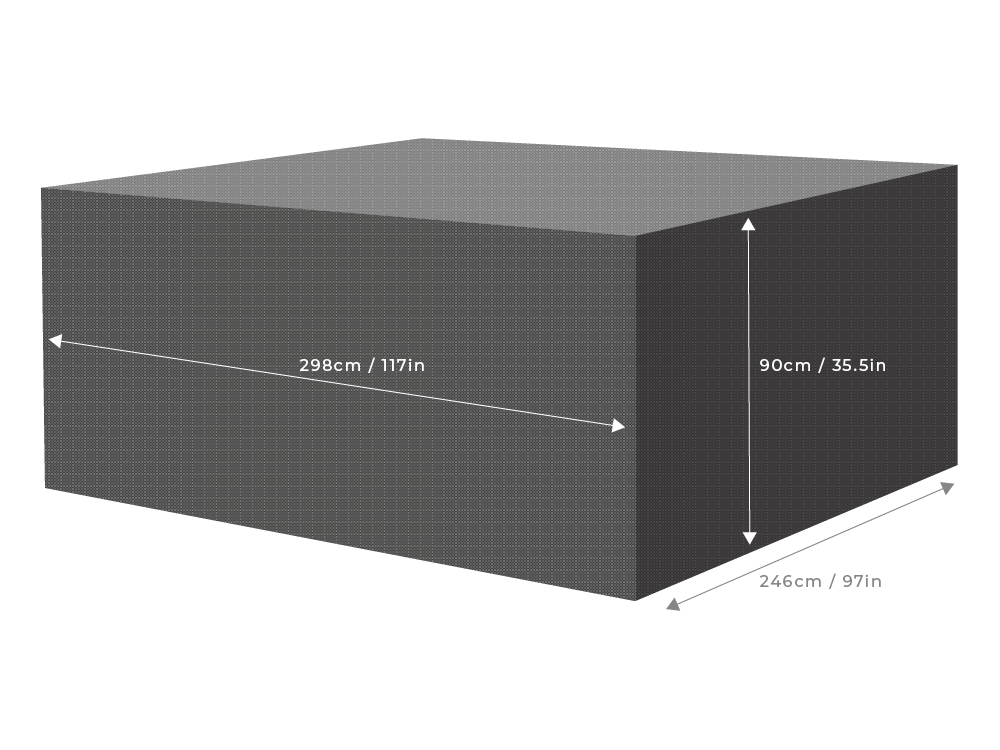 Clearspell Rectangular Furniture Set Cover 298cm x 246cm