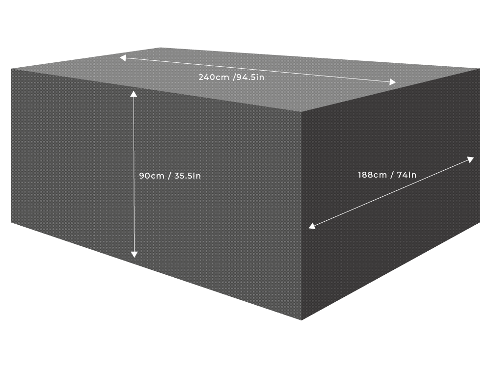 Clearspell Rectangular Furniture Set Cover 240cm x 188cm
