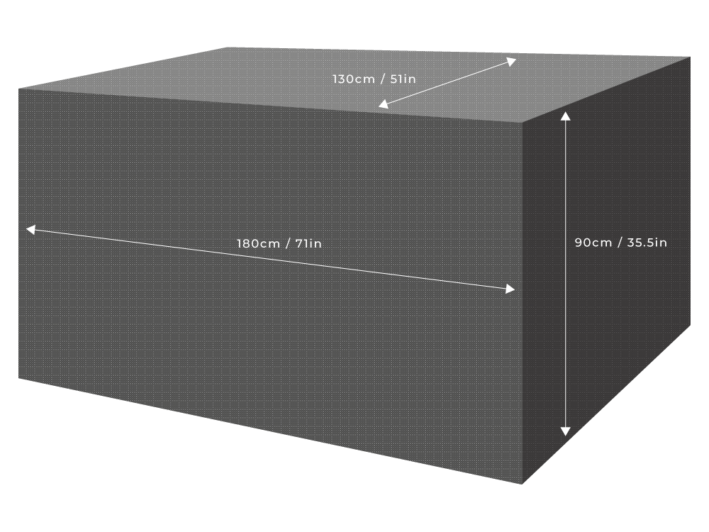 Clearspell Rectangular Furniture Set Cover 180cm x 130cm