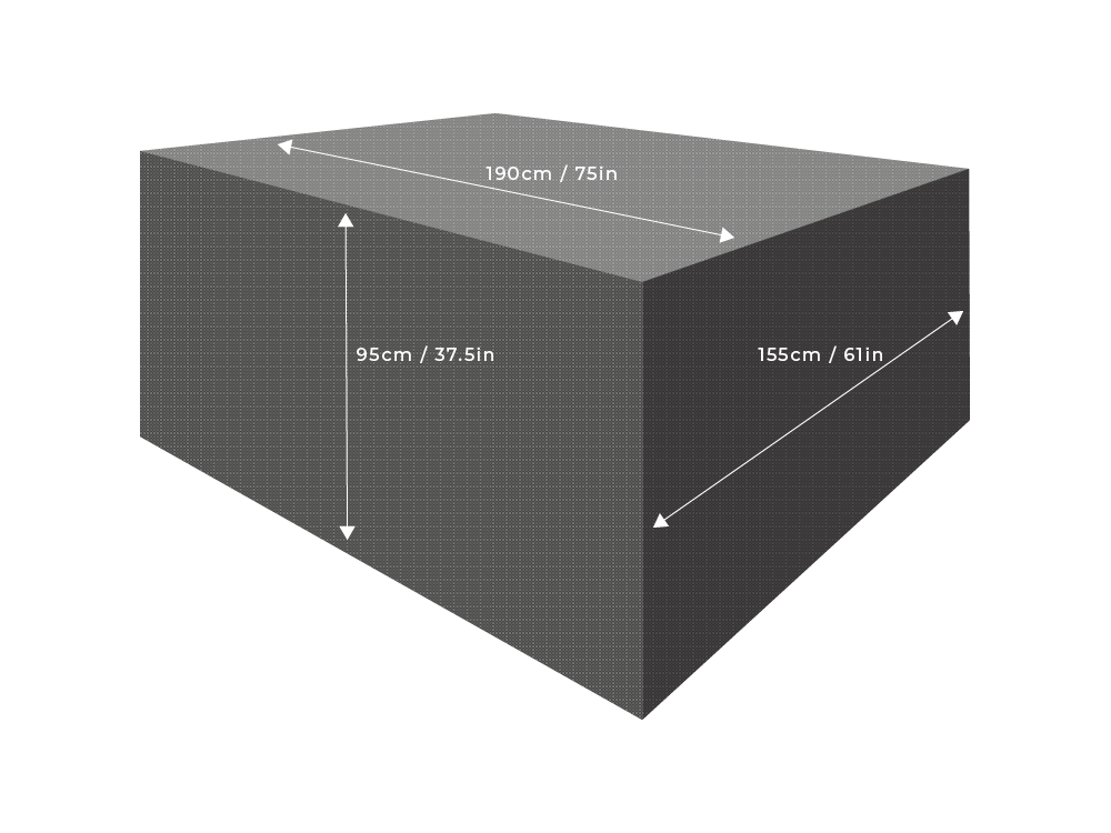 Clearspell Rectangular Furniture Set Cover 190cm x 155cm