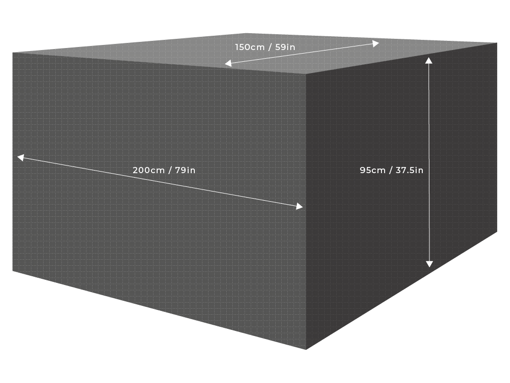 Clearspell Rectangular Furniture Set Cover 200cm x 150cm