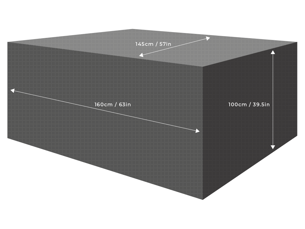 ClearSpell Cover to fit Norfolk Leisure Titchwell 4 Square Seat Dining Garden Furniture Set 160cm x 145cm