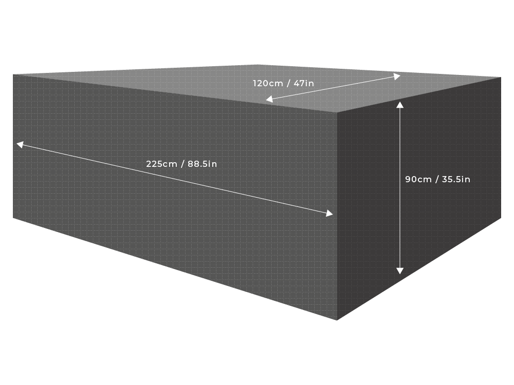 Clearspell Rectangular Garden Furniture Set Cover 255cm x 120cm