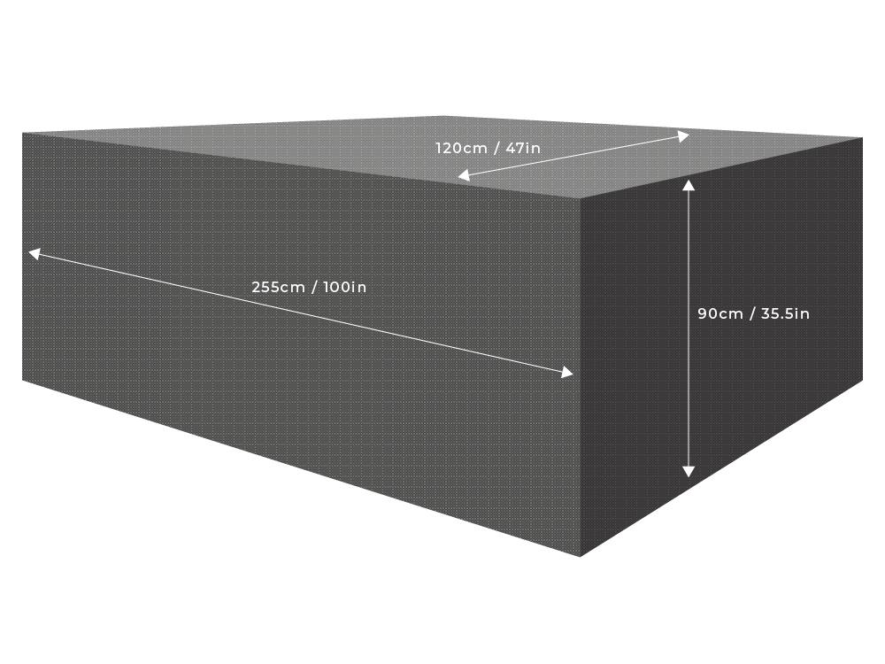 Clearspell Rectangular Furniture Set Cover 255cm x 120cm