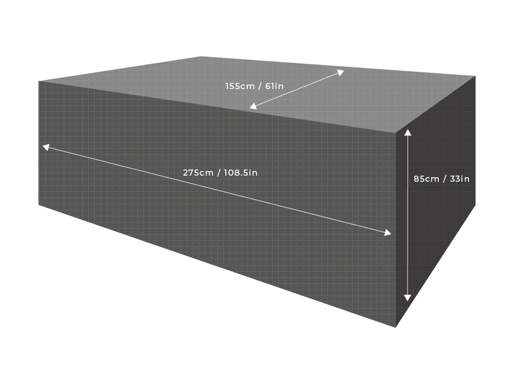 Clearspell Rectangular Garden Furniture Set Cover 275cm x 155cm