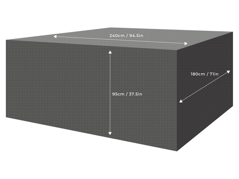 Clearspell Rectangular Garden Furniture Set Cover 240cm x 180cm