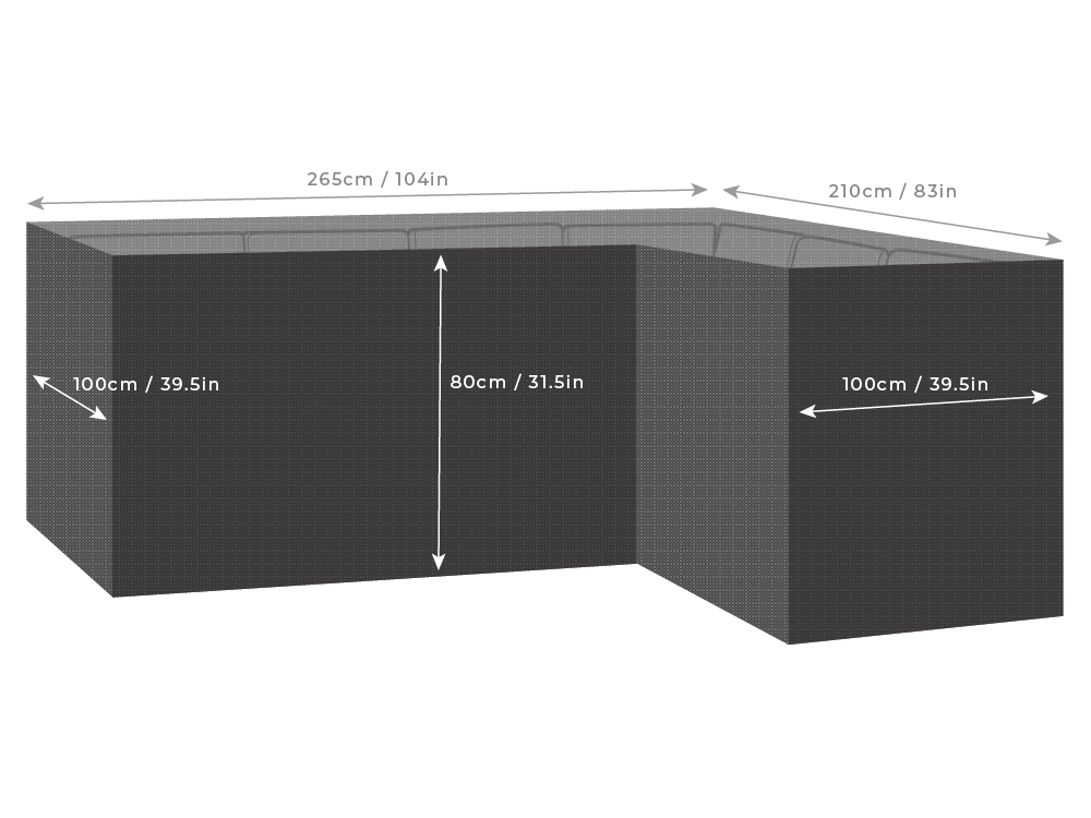 Clearspell Corner Furniture Cover 265cm x 210cm