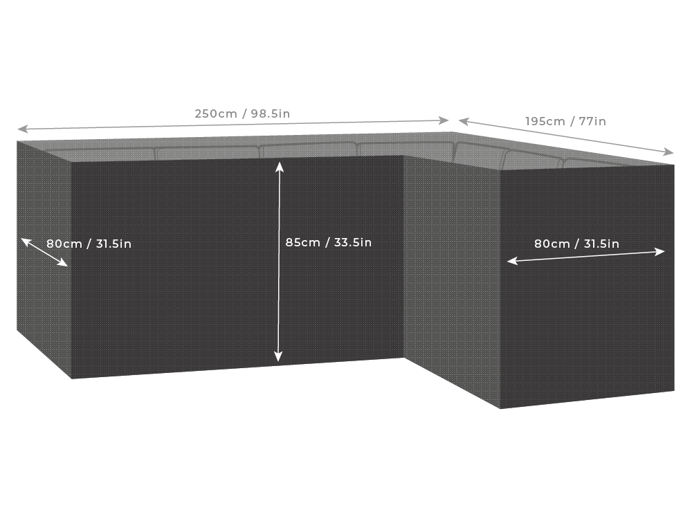Clearspell Corner Furniture Cover 250cm x 195cm