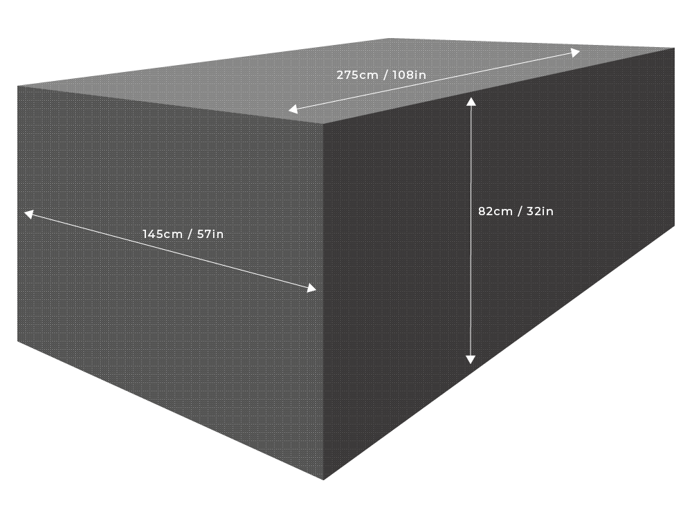 All Sizes Oxford Rectangular Cover Fits Rectangular Furniture Sets 100cm to 300cm