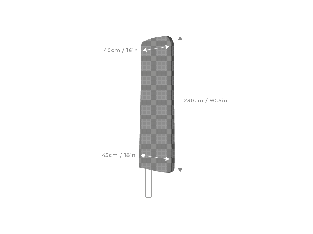 Clearspell Premium Canti-Lever Parasol Cover Medium