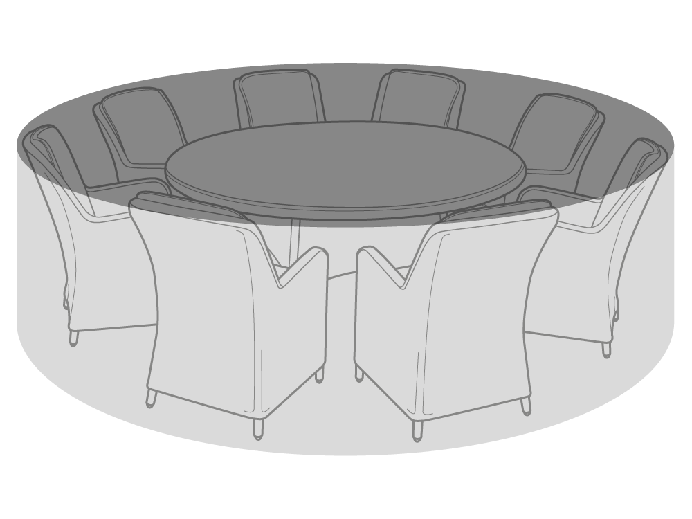 ClearSpell 285cm Round Cover for Garden Furniture Set Fully Waterpro