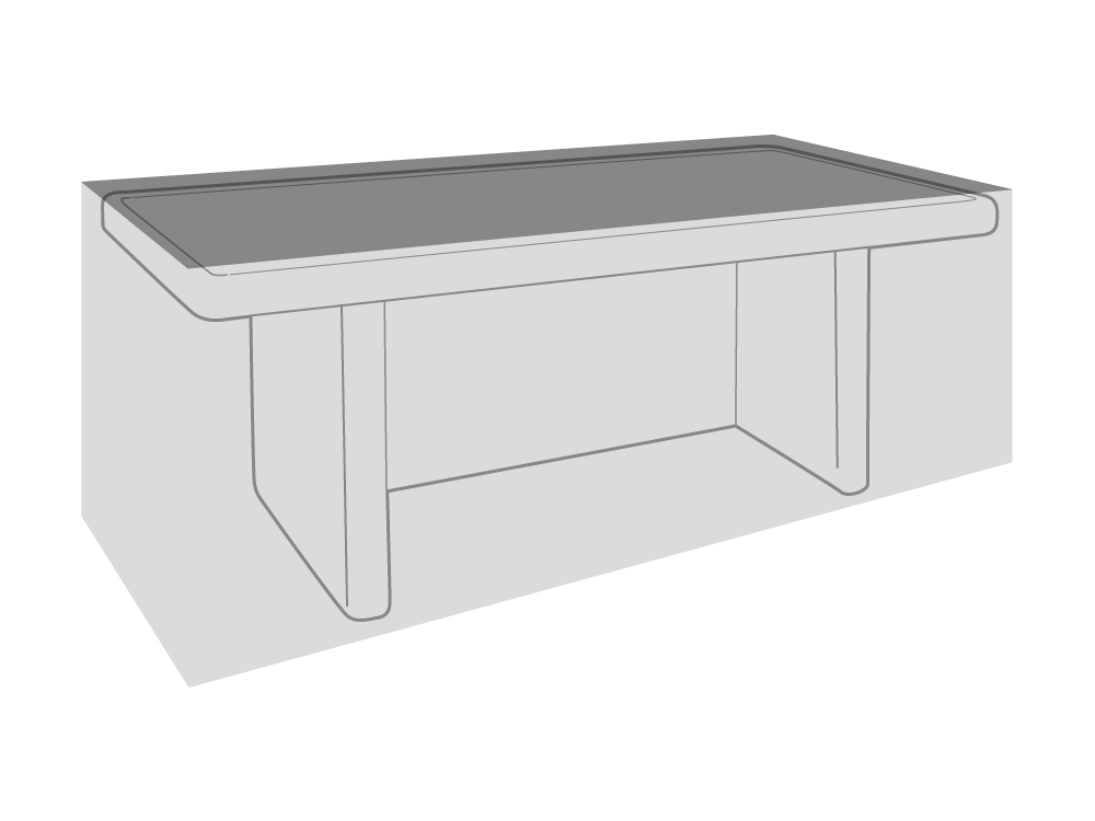 Clearspell Rectangular Garden Table Cover 153cm x 93cm