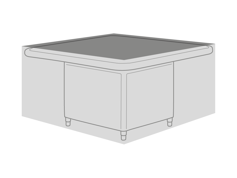 Clearspell Rectangular Garden Table Cover 101cm x 81cm