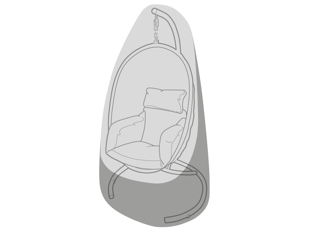 Clearspell Cover to fit Bramblecrest Henley Single Cocoon or Egg Chair