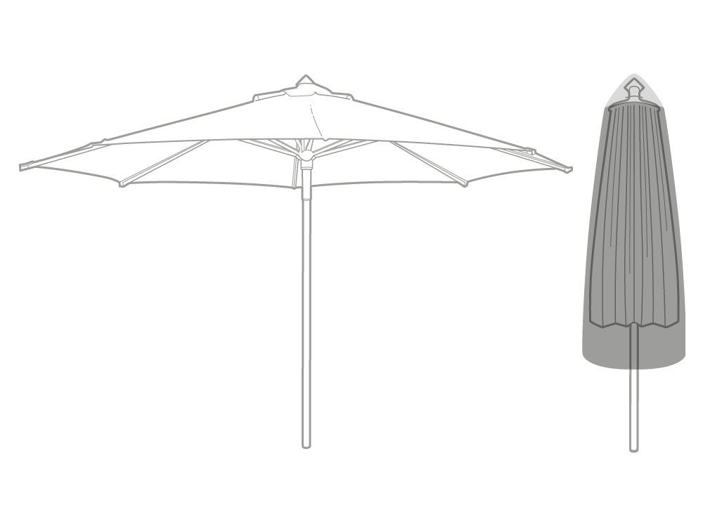Clearspell Garden Umbrella Cover Large 194cm High