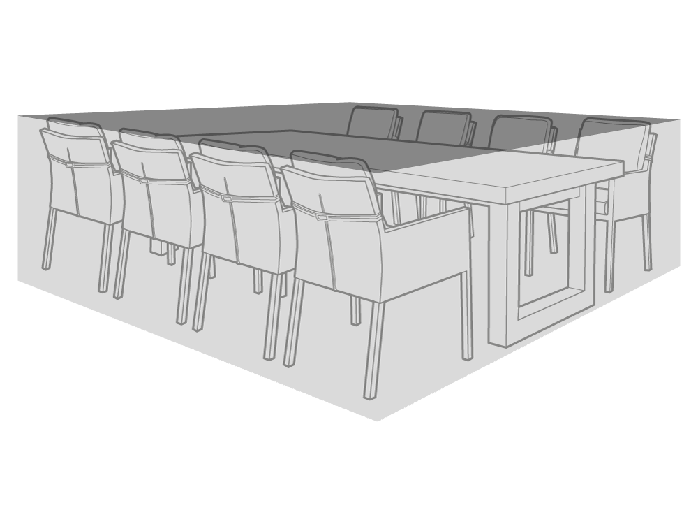 Clearspell Rectangular Garden Furniture Set Cover 255cm x 120cm