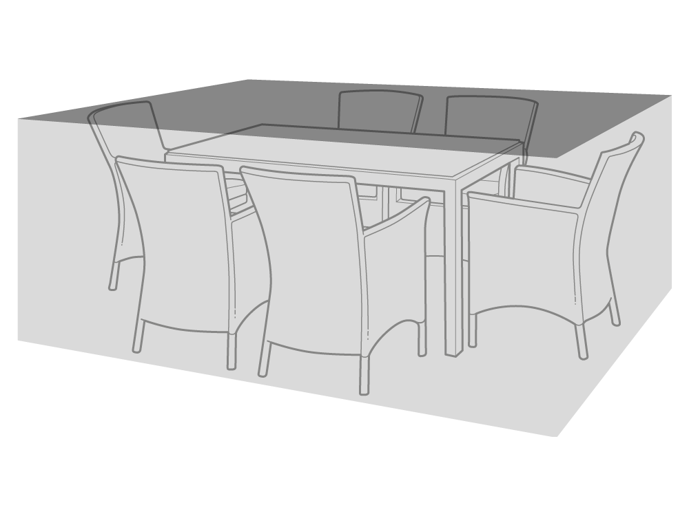 Clearspell Rectangular Garden Table Cover 180cm x 120cm