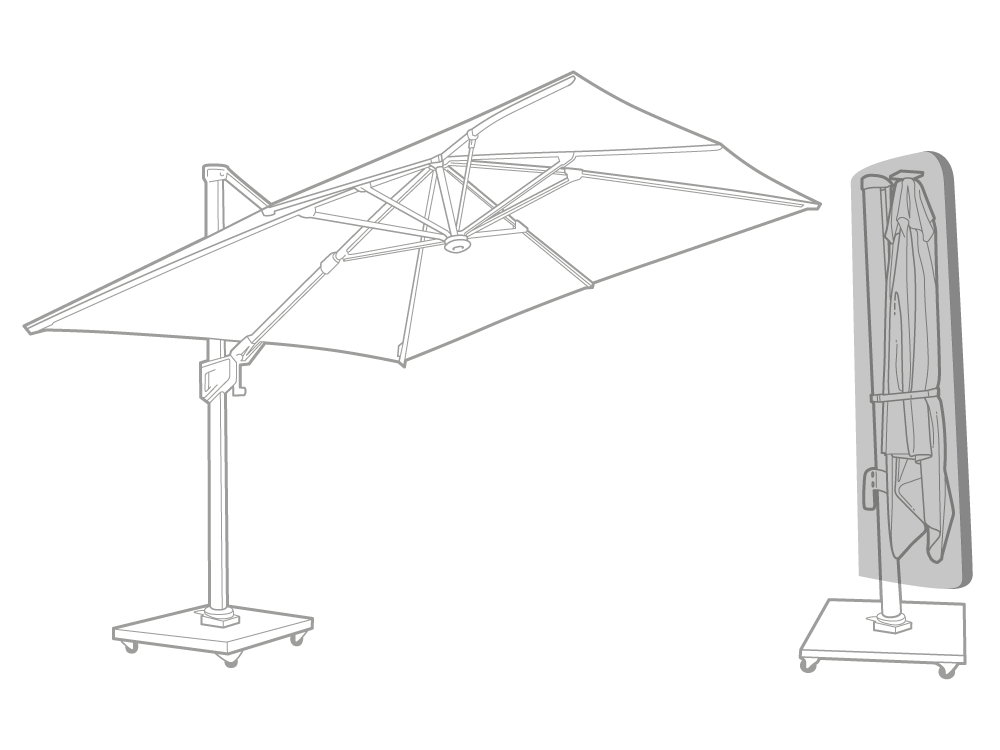 Clearspell Canti-Lever Parasol Cover Medium