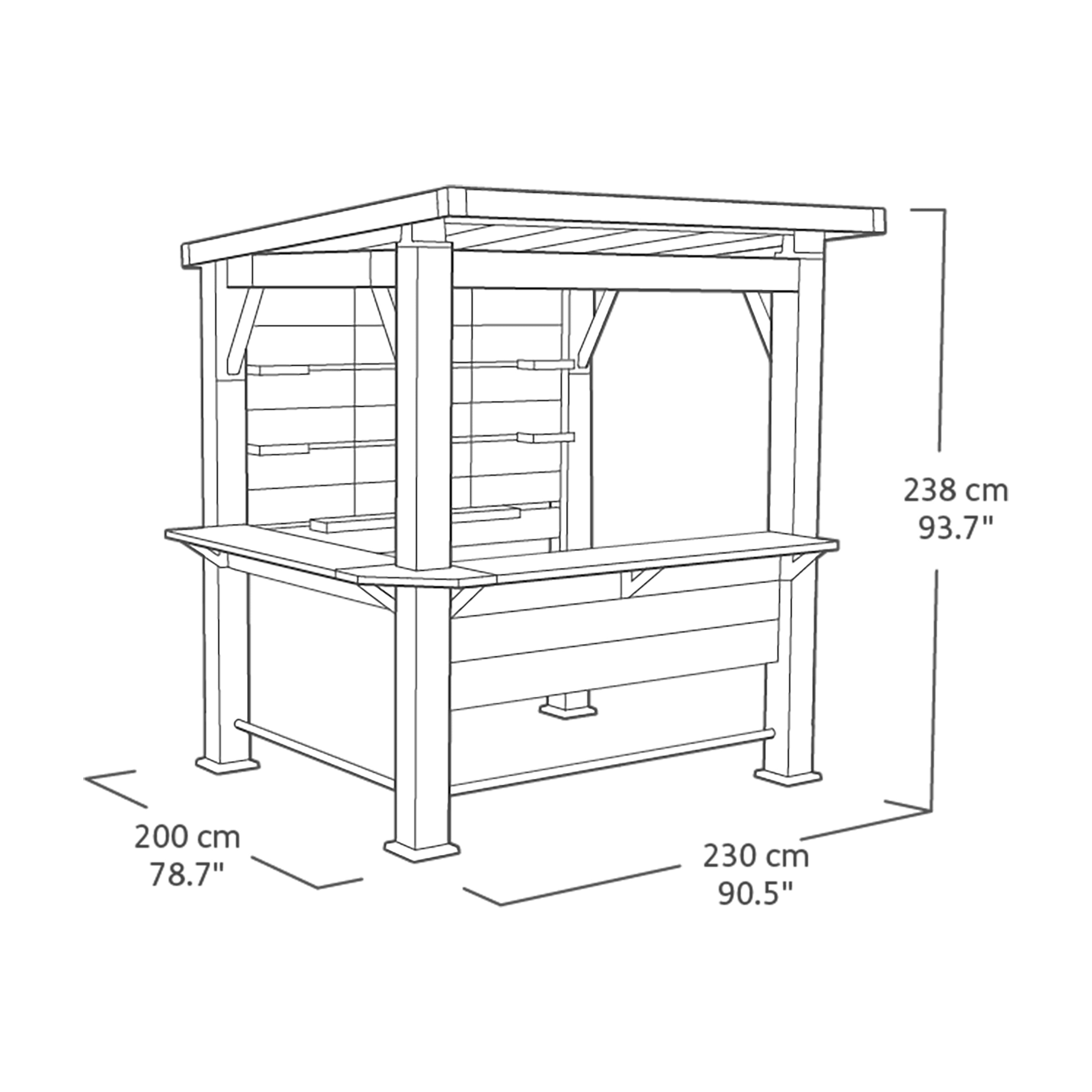 Norfolk Leisure Keter Bar Gazebo